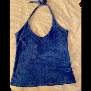 One of a kind blue top